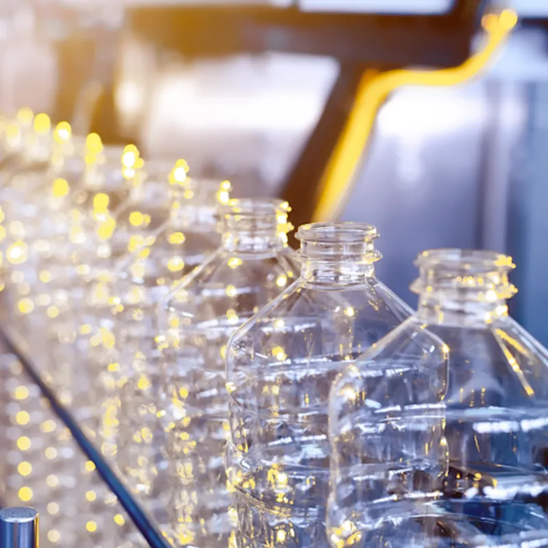 Garrafas de plástico PET