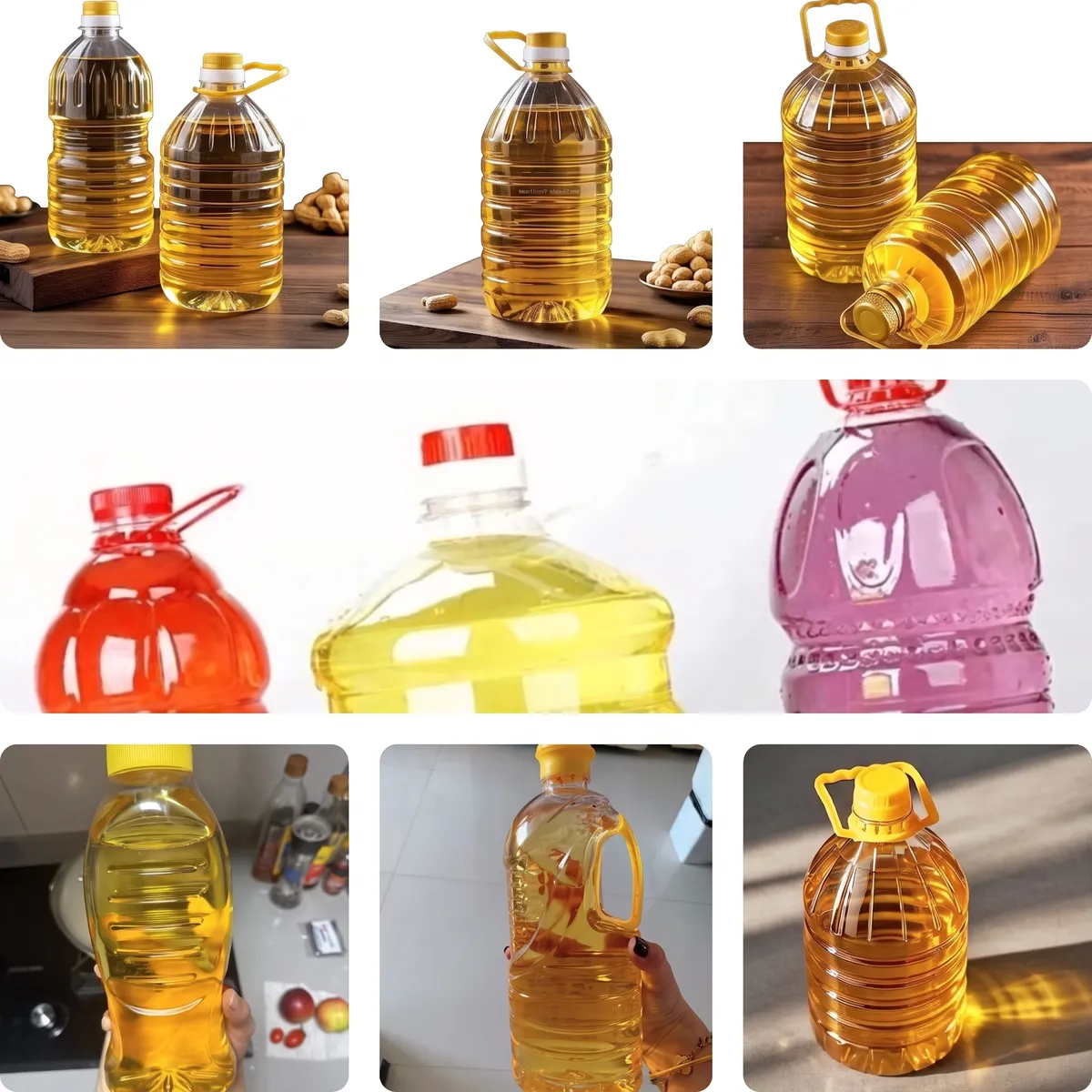 Edible Oil and Handle Bottle